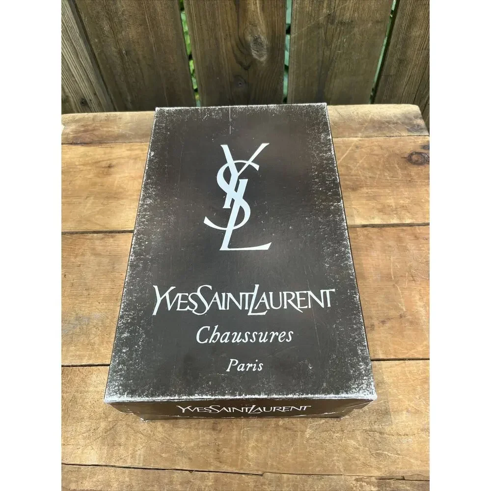 Vintage YSL Saint Laurent Paris 80 Pump Shoe Sz 8 M Paris Made In Italy